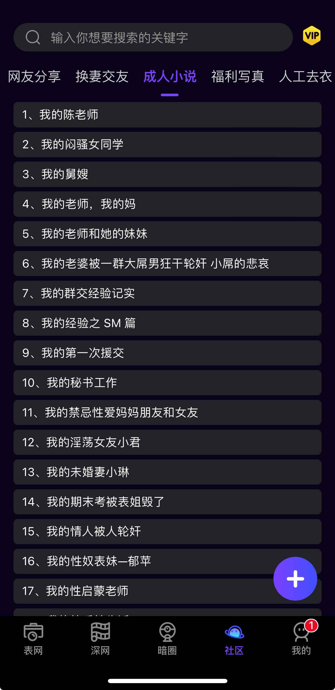母狗园社区成人小说